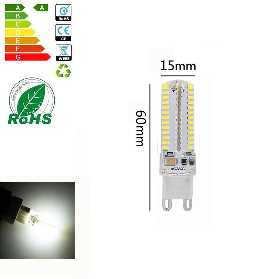 10X G9 LED 10W 3014 104SMD Stiftsockel LED Leuchtmittel Birne Lampe Kaltweiß - Bild 2 von 4