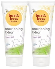 Burt's Bees Baby Nourishing Lotion Lavender Calming Baby Lotion 2-pack, 6oz ea 