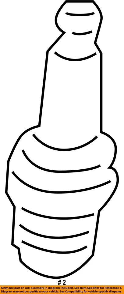 Bujía de encendido MITSUBISHI OEM 04-07 Galant 3,8 L-V6 MN163236 Foto 2 de 2