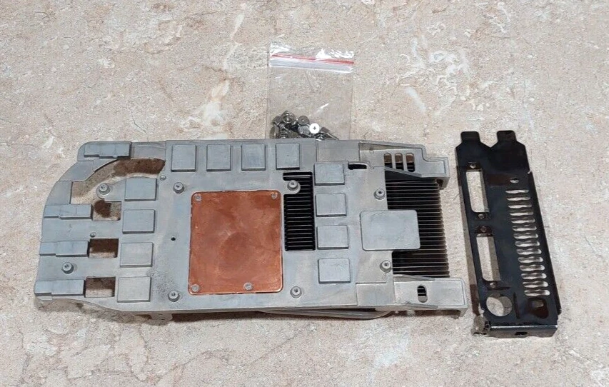 Nvidia Geforce 8800GTS Replacement GPU Graphics Heatsink heat sink W/ Screws - Image 2 of 2