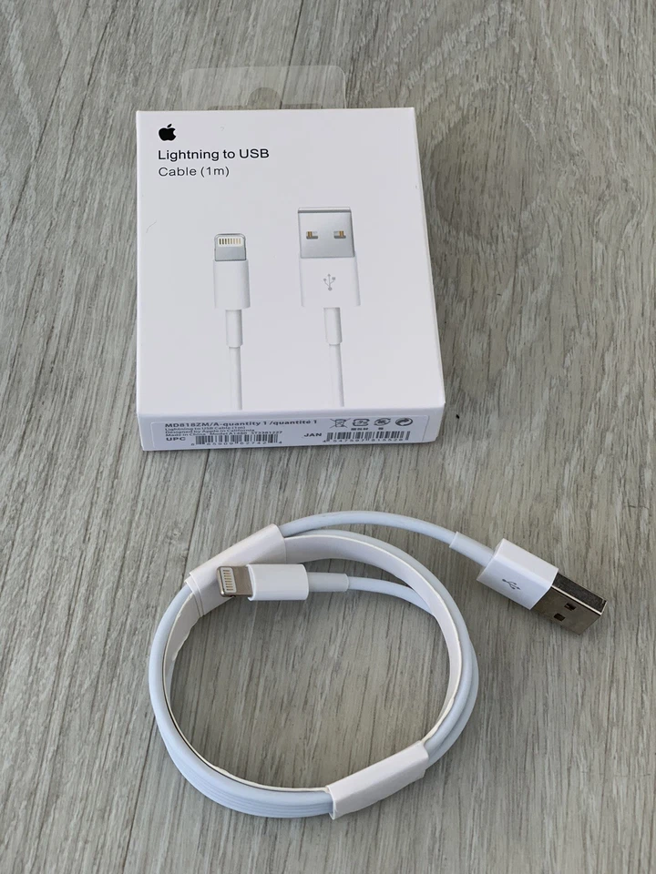 Apple iPhone Charger Cable 1M Charging Lead Lightning To USB Cable 1M Long Fast - Image 2 of 3