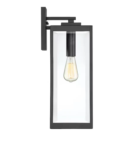 Quoizel Westover 1-Light 20-in Earth Black Outdoor Wall Light - Picture 7 of 7