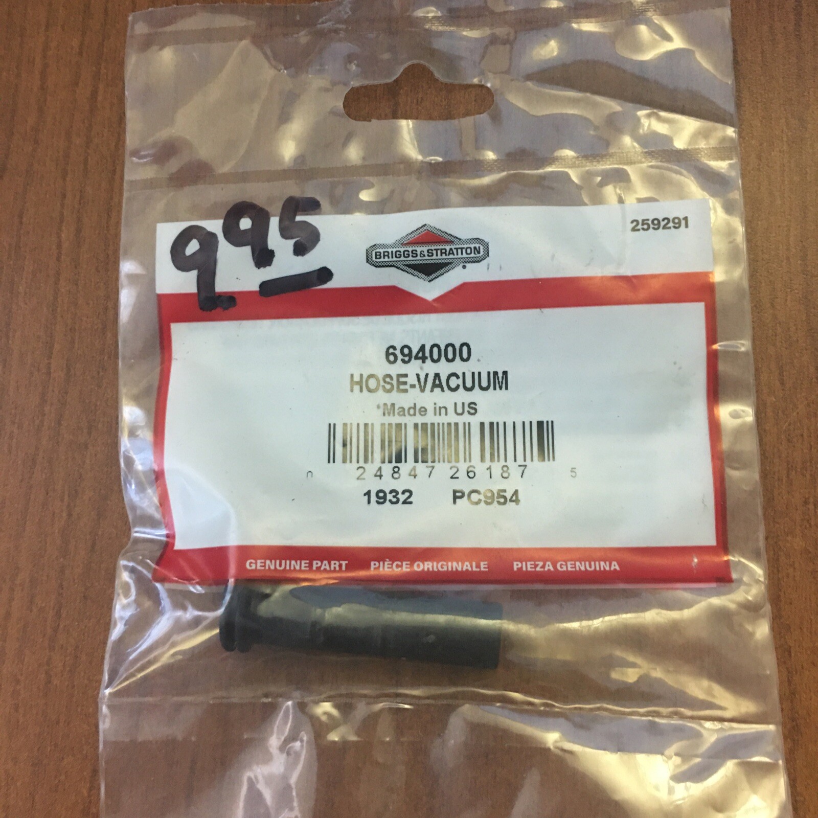 NEW BRIGGS AND STRATTON VACUUM HOSE 694000 Lot Of 3 | eBay