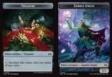 MTG Tarkir Dragonstorm TOKEN Treasure #0016 Zombie Druid #0010 PLAYSET 4X X4