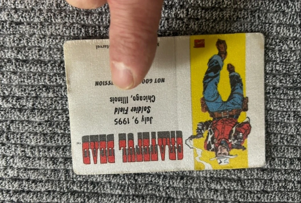 Talón de boleto Grateful Dead Jerry Garcia’s Last Show sin usar Foto 3 de 4
