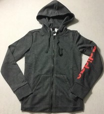 Adidas Women's Climalite Full Zip Up Hoodie Jacket Gray CF8803 Size M