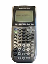 Texas Instruments TI-84 Plus Graphing Calculator Silver Edition Works Pink Cover