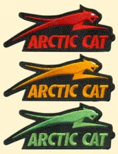 Arctic Cat embroidered patch, for Snowmobiles, ATVs, outdoor toys