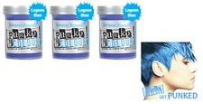 3 X Jerome Russell Punky Colour Semi-Permanent Hair Color 1434 Lagoon Blue