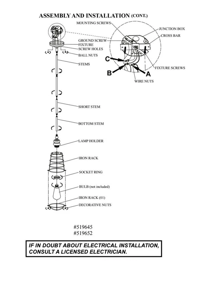 Mini colgante interior Design House Ajax Collection 1 luz café texturizado bronce Foto 4 de 4