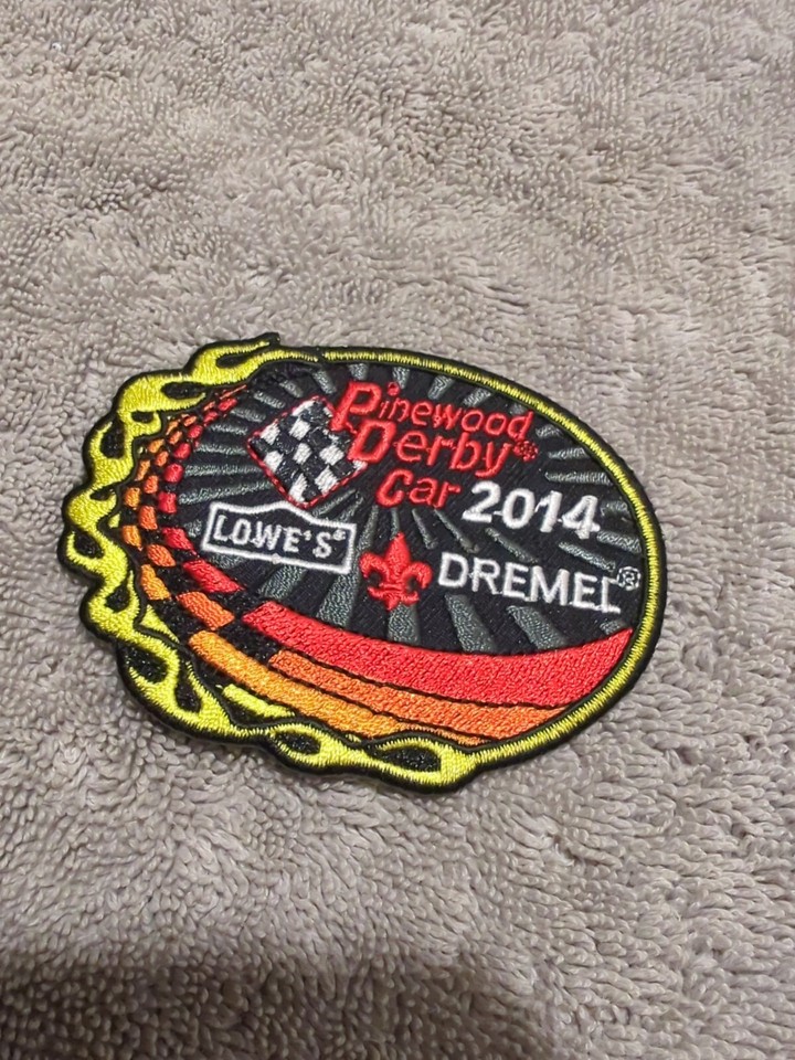 BSA Patch 2014 PINEWOOD DERBY LOWES Dremel BOY SCOUTS BSA Race