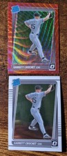 2021 Donruss Optic Rated Rookie Garrett Crochet RED WAVE PRIZM RC & Base Optic. 