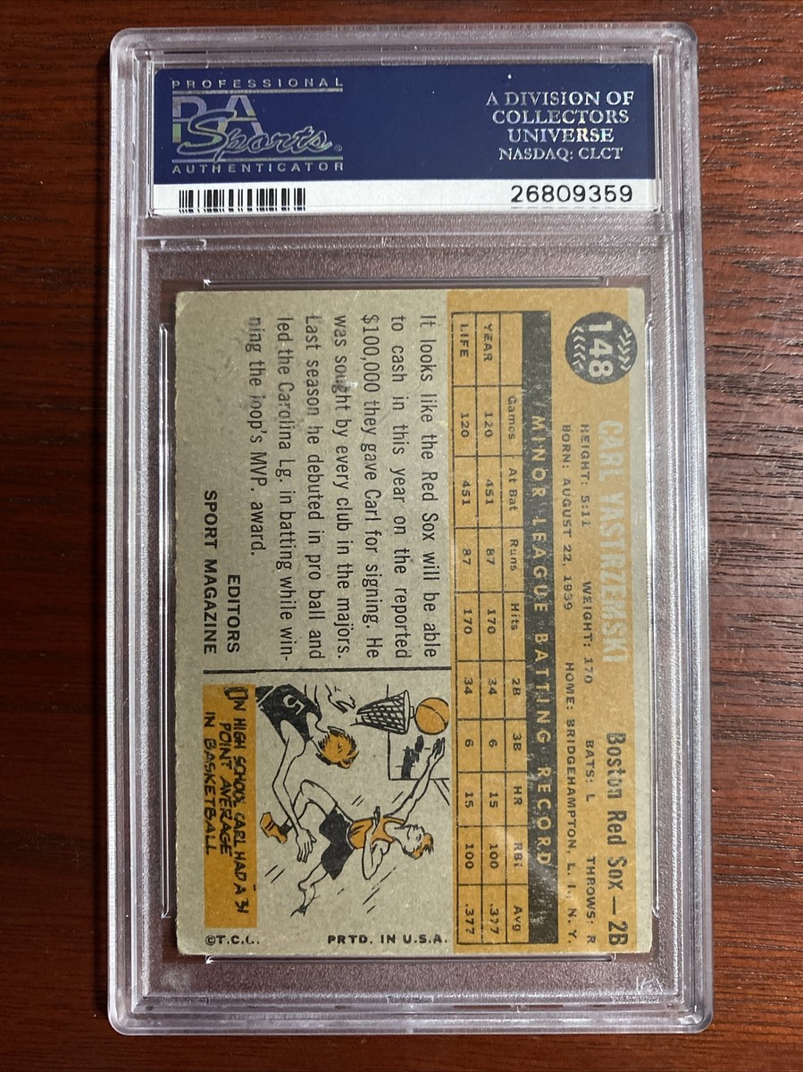 1960 Topps Carl Yastrzemski Rookie Card #148 PSA 4.5 | eBay