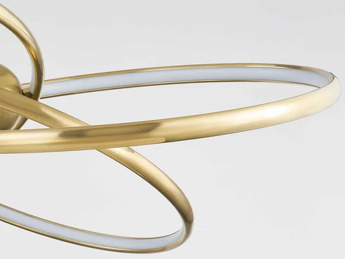 NEW Corbett Lighting 42" LED Alula Vintage Brass Chandelier Ceiling Light - Picture 2 of 5