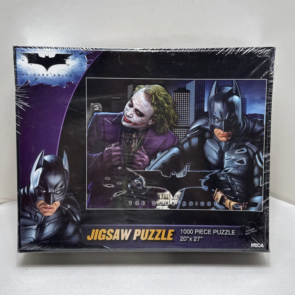 Rompecabezas de 1000 piezas Heath Ledger de DC Comics The Dark Knight & Joker NECA #5A Foto 2 de 4