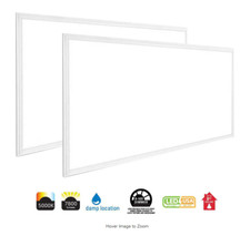 2X4FT LED Flat Panel Light 8400LM 75W 5000K Dimmable Drop Ceiling Office Lights