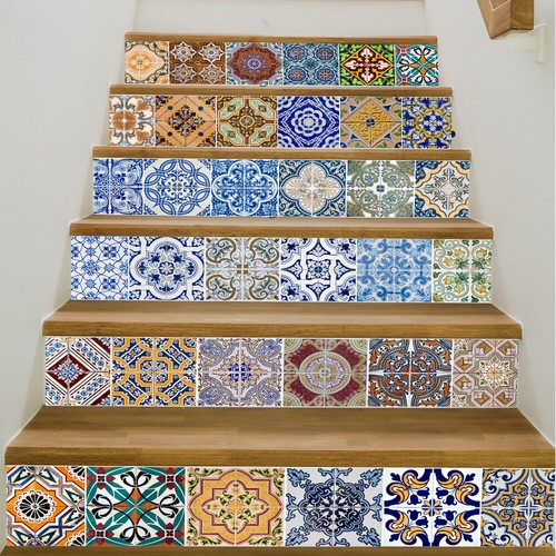 6x 3D Stair Riser Decals Wall Tile Mural Staircase Stickers Vinyl DIY Home Decor - Picture 9 of 62