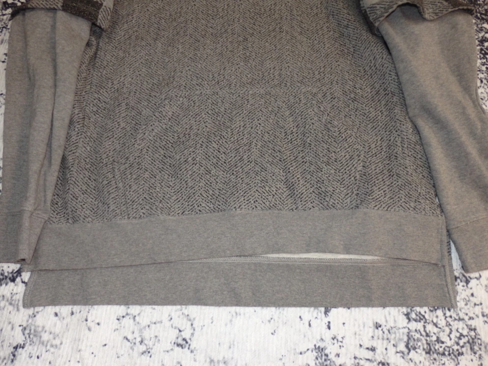 RARO Moletom Xadrez Masculino Staple Pigeon Cinza Preto Tamanho Extra Grande Excelente Estado Usado - Imagem 4 de 4