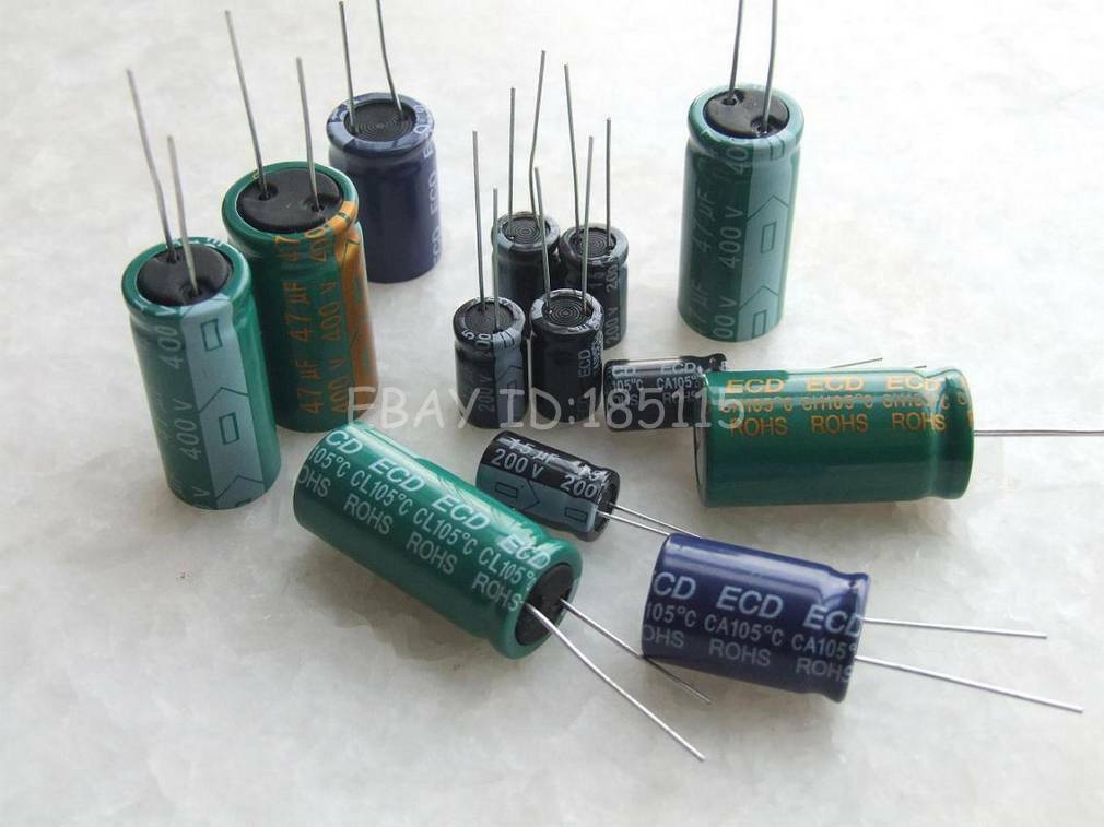 50x 10uF 450V DC Radial Electrolytic Aluminum Capacitor 10mfd 450VDC