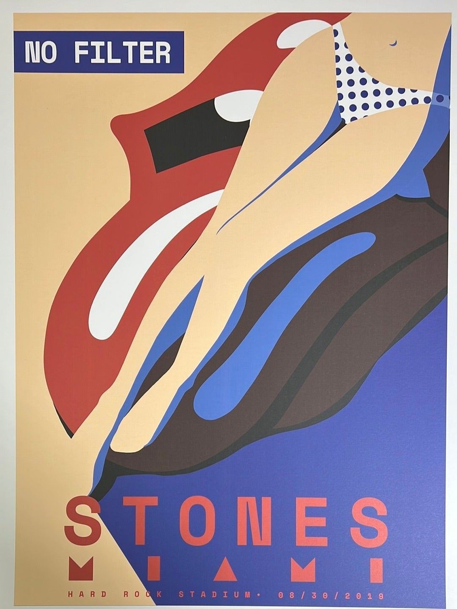 The Rolling Stones モノクロポスター the Rolling Stones Madison Square Garden 1972 - Jahkingの