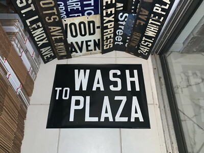 NYC NY BUS ROLL SIGN BROOKLYN WASHINGTON PLAZA WILLIAMSBURG BRIDGE TRANSIT CNTR