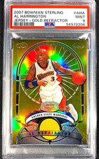 PSA 9 MINT 2007 BOWMAN STERLING AL HARRINGTON GOLD JERSEY REFRACTOR SP /25 G1109