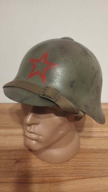 SSh-36 Soviet Steel Helmet 1936-1939 WWII Professionally Restored Original