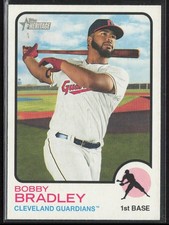 2022 Topps Heritage Bobby Bradley Cleveland Guardians #253