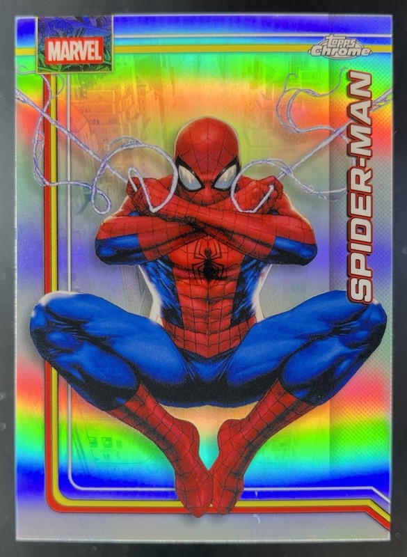 2026 Topps Chrome Marvel Comics Spider-Man Refractor SP #163