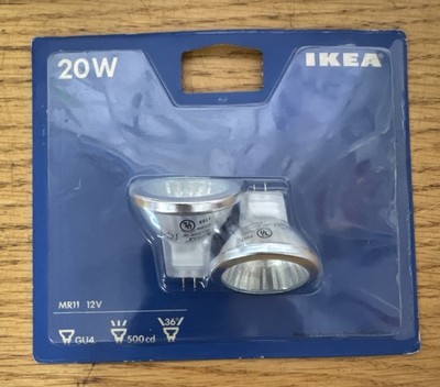 2 Pack Ikea Indoor Flood 20W GU4 Base 12 V Light Bulb 101.315.24 New