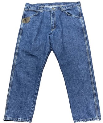 Vintage Wrangler Riggs Workwear Jeans Mens 40x30 Blue Straight Leg Classic Fit