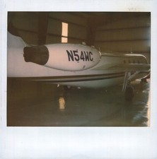 Old Vintage Photo COLOR POLAROID GULFSTREAM II BUSINESS JET PLANE AIRPLANE