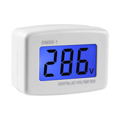 AC 80-300V LCD Digital Voltmeter,Flat US Plug Voltage Measuring Monitor AC 110V