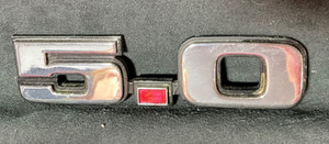 (1) FORD MUSTANG 5.0 CIRCA '90 FENDER EMBLEM Plastic GUC
