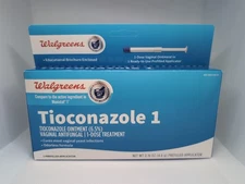 Walgreens Tioconazole 1 0.16 Oz vaginal yeast infection treatment Exp 11/2026