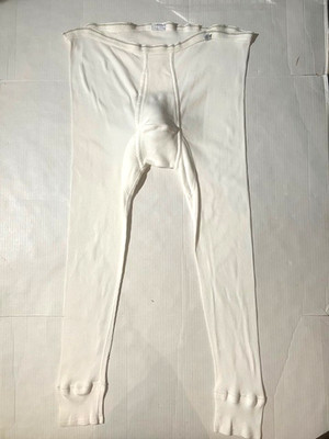 Vintage SCHIESSER European Mens 100% Cotton Long John Underwear XXL EUR  #421