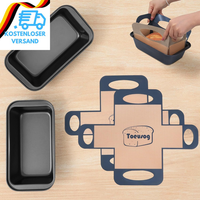 Brotbackform Kasten 2Er Set: Kastenform Brot 27X15X7Cm Mit 2X Backmatte - Antiha