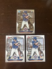 2023 Bowman Draft Baseball AJ Ewing 1st Chrome + 2 1st Paper Mets Stud!