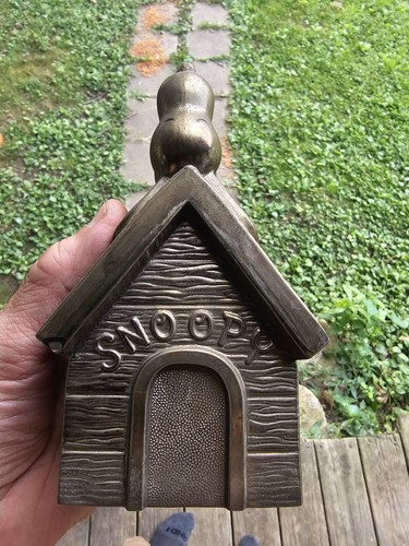 1958 Snoopy Brass Syndicate Piggy Bank