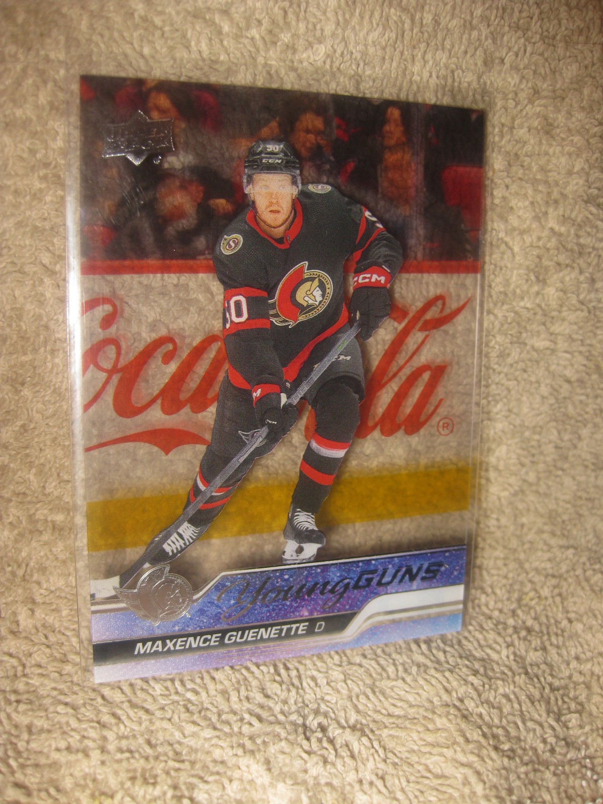 2023-24 Upper Deck Series 2 Maxence Guenette Young Guns Clear Cut Rookie #455