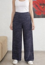 New NWT Barefoot Dreams Lounge Pants Women's M Medium Blue Cozy chic Line