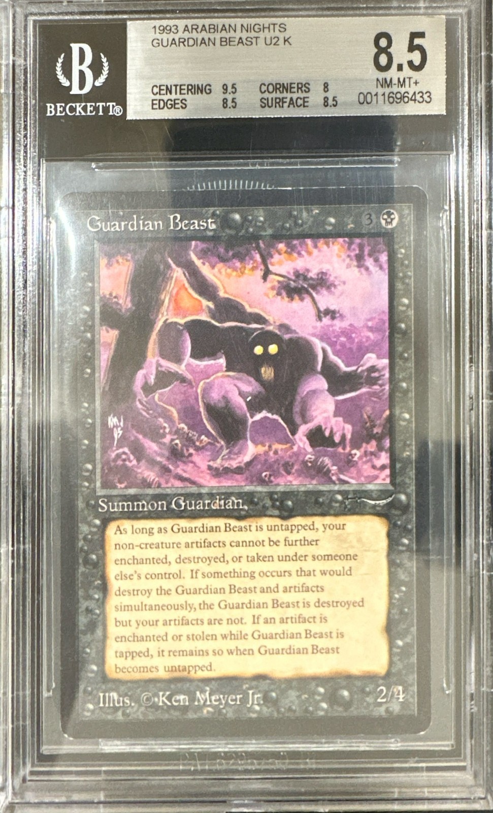 1993 MTG Arabian Nights Guardian Beast Magic the Gathering BGS 8.5 Near Mint+