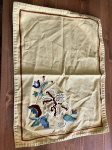 Williams Sonoma Placemats & Napkins Set Embroidered Floral