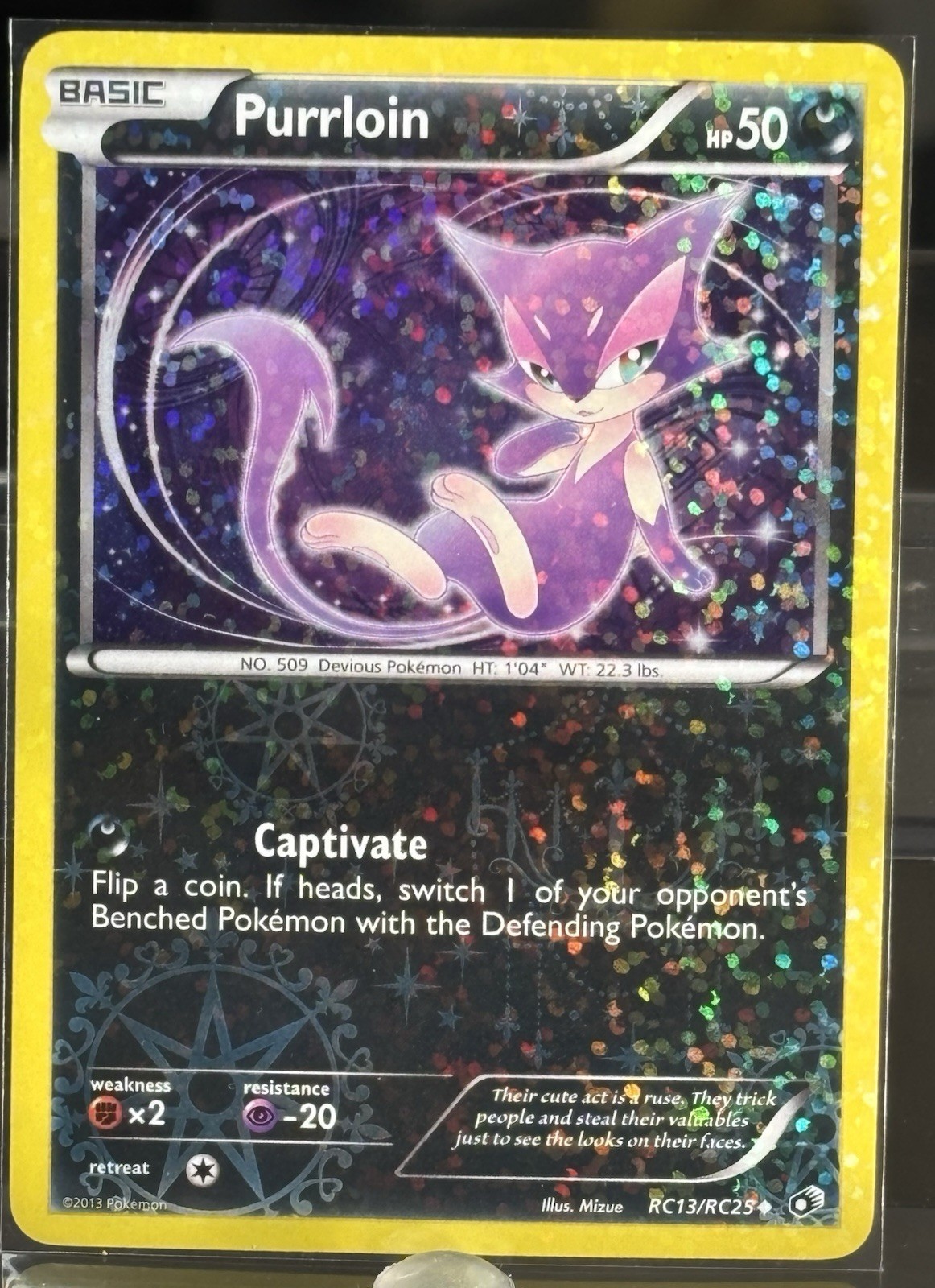 Purrloin RC13/RC25 Holo Radiant Collection Pokemon Card