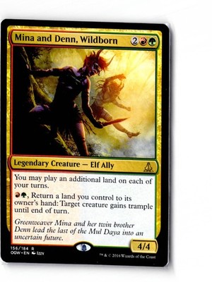 Mina and Denn, Wildborn 156 Rare Oath of the Gatewatch Magic: The Gathering LP