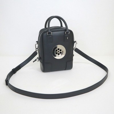 Loewe Amasona 15 Sink Hole 2-way Shoulder Bag Leather Used SKAI-0