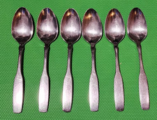 6 TEASPOONS Oneida Community PAUL REVERE Stainless Flatware