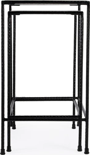 Iron and Marble Nesting Tables by Butler Specialty - Picture 5 of 7