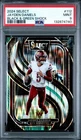 3296 Jayden Daniels 2024 Panini Select #112. Black And GreenPrizm Shock RC PSA 9