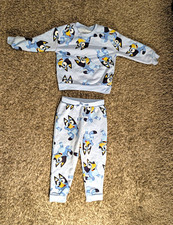 Bluey Bluey Cartoon Graphic Print Fleece 2pc Pajama Set 3T Long Sleeve